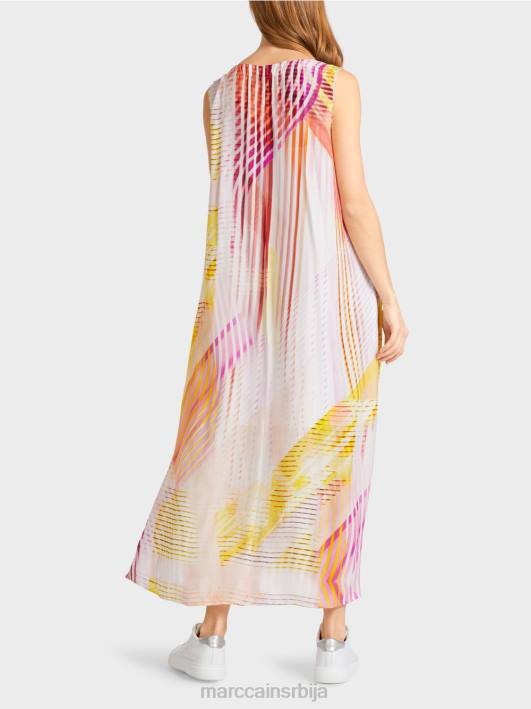 летња хаљина са бочним прорезом Marc Cain D68870 лагана лимеада одећу