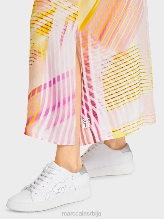 летња хаљина са бочним прорезом Marc Cain D68870 лагана лимеада одећу