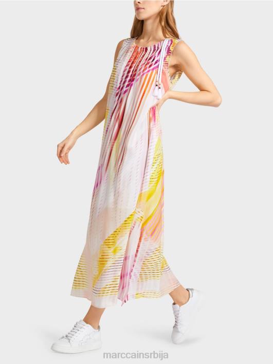 летња хаљина са бочним прорезом Marc Cain D68870 лагана лимеада одећу