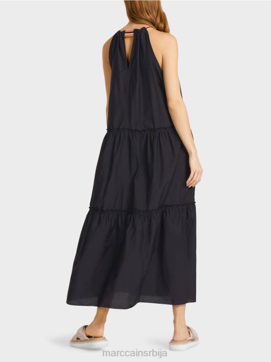 спортска хаљина са свилом Marc Cain D68871 црн одећу