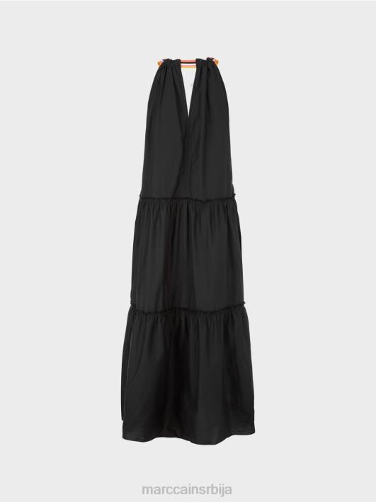 спортска хаљина са свилом Marc Cain D68871 црн одећу