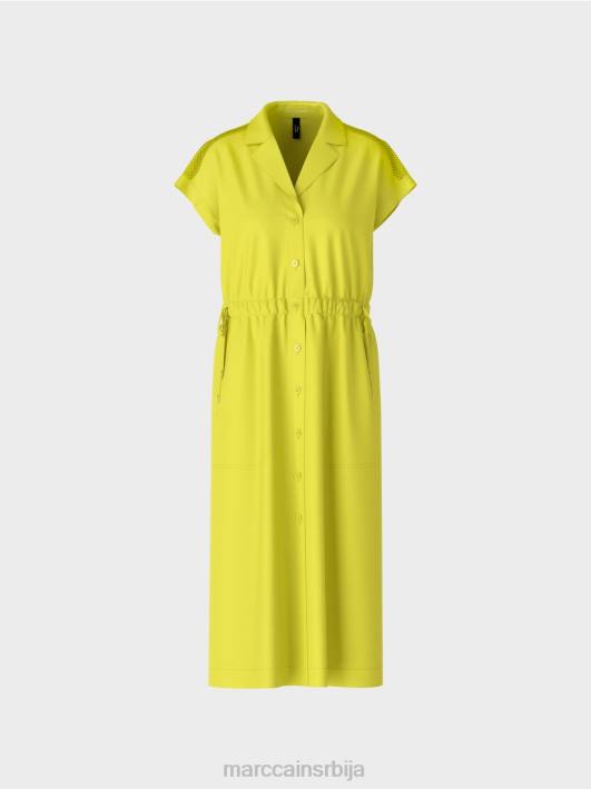 спортска хаљина са мрежицом и гајтаном Marc Cain D68873 лагана лимеада одећу