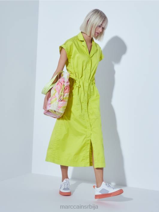 спортска хаљина са мрежицом и гајтаном Marc Cain D68873 лагана лимеада одећу