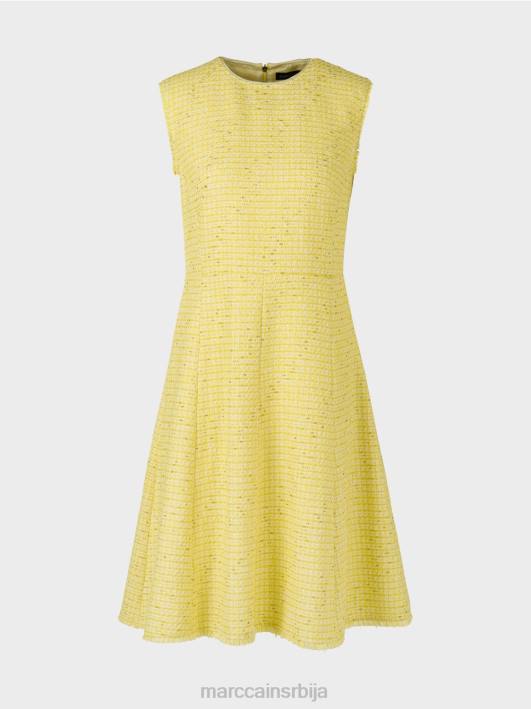 хаљина без рукава са панел сукњом Marc Cain D68876 лимун зелена одећу