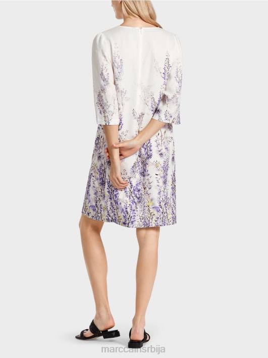 ланена хаљина а-кроја Marc Cain D68877 прљаво бело одећу