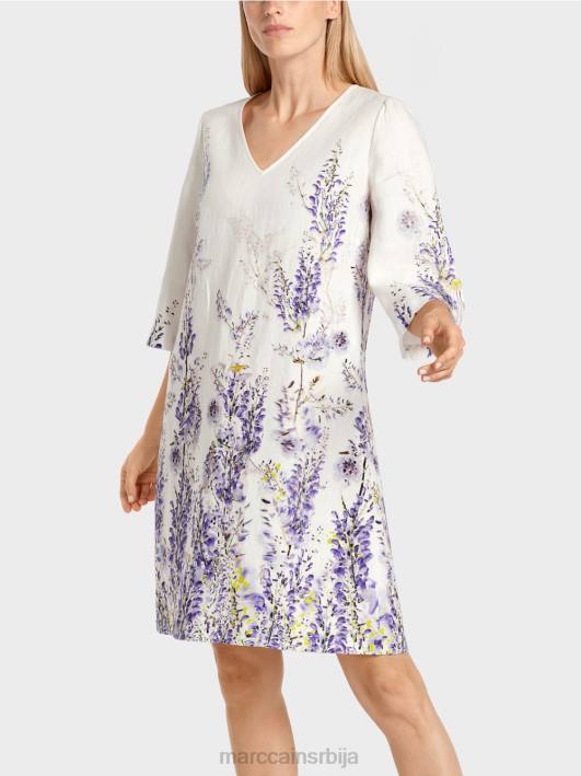 ланена хаљина а-кроја Marc Cain D68877 прљаво бело одећу