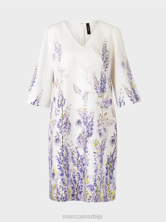 ланена хаљина а-кроја Marc Cain D68877 прљаво бело одећу