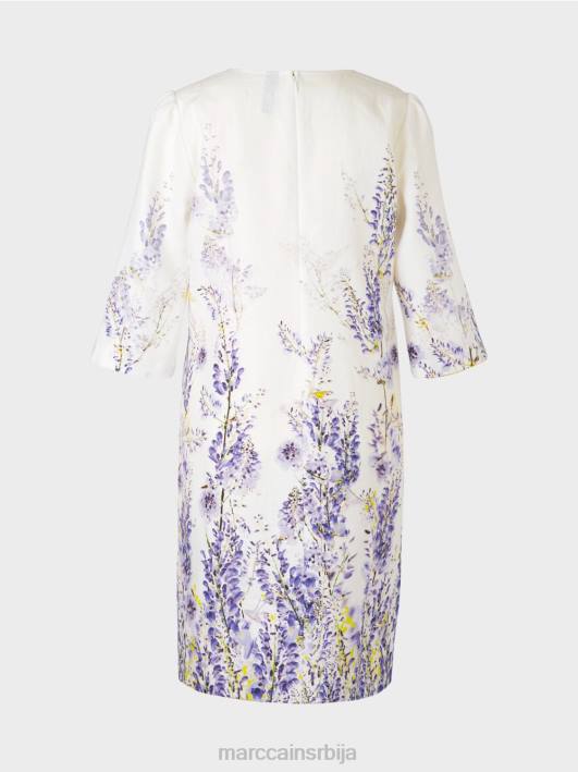 ланена хаљина а-кроја Marc Cain D68877 прљаво бело одећу