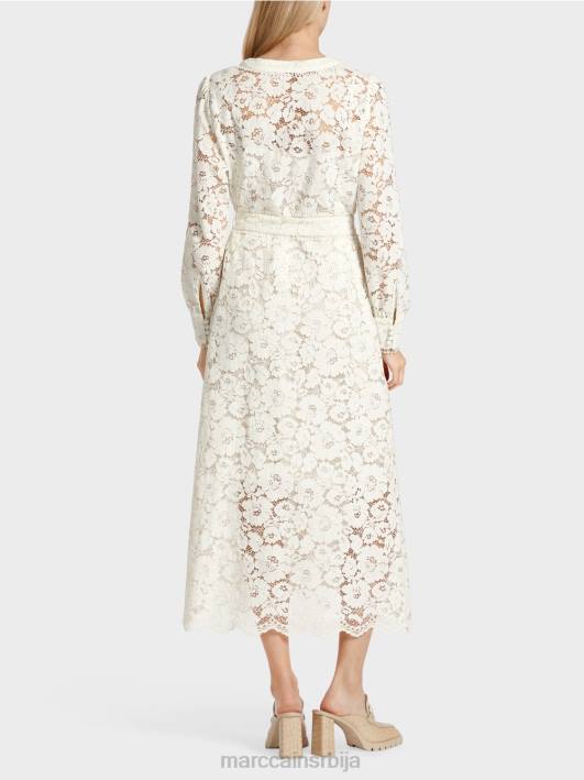 дуга хаљина од чипке Marc Cain D68878 прљаво бело одећу