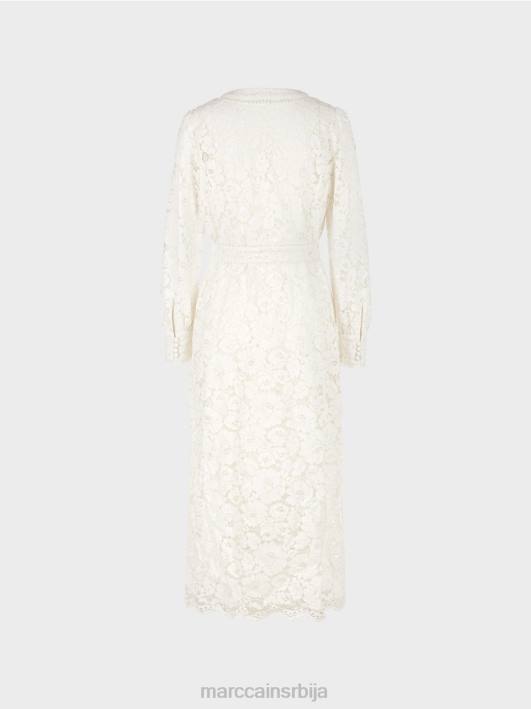 дуга хаљина од чипке Marc Cain D68878 прљаво бело одећу