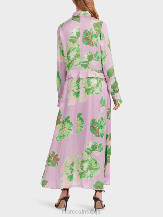 женствена хаљина са крагном Marc Cain D6887 светла лаванда одећу