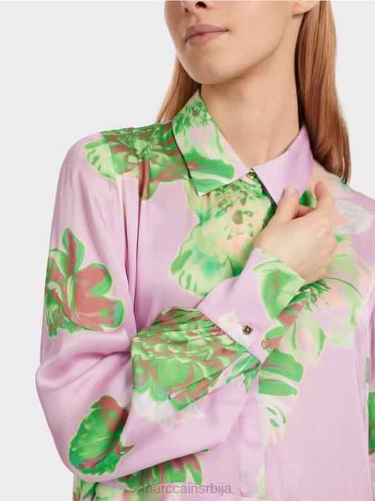 женствена хаљина са крагном Marc Cain D6887 светла лаванда одећу