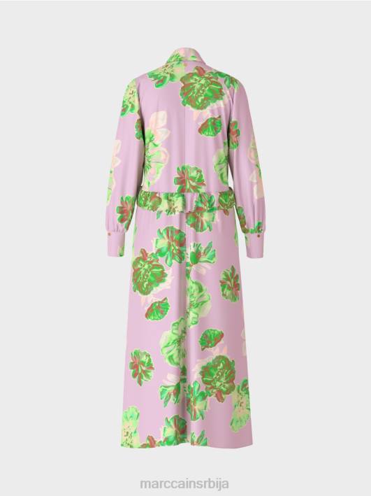 женствена хаљина са крагном Marc Cain D6887 светла лаванда одећу