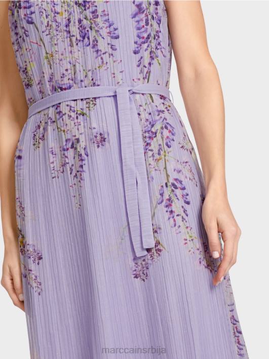 плисирана макси хаљина Marc Cain D68882 светло лила одећу