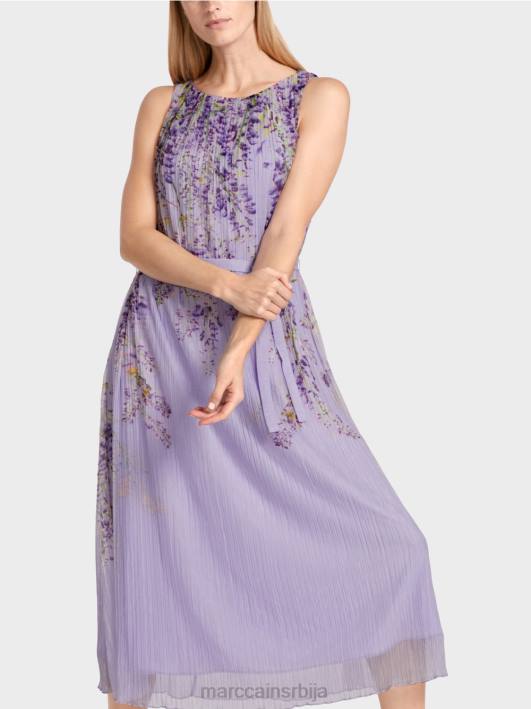 плисирана макси хаљина Marc Cain D68882 светло лила одећу