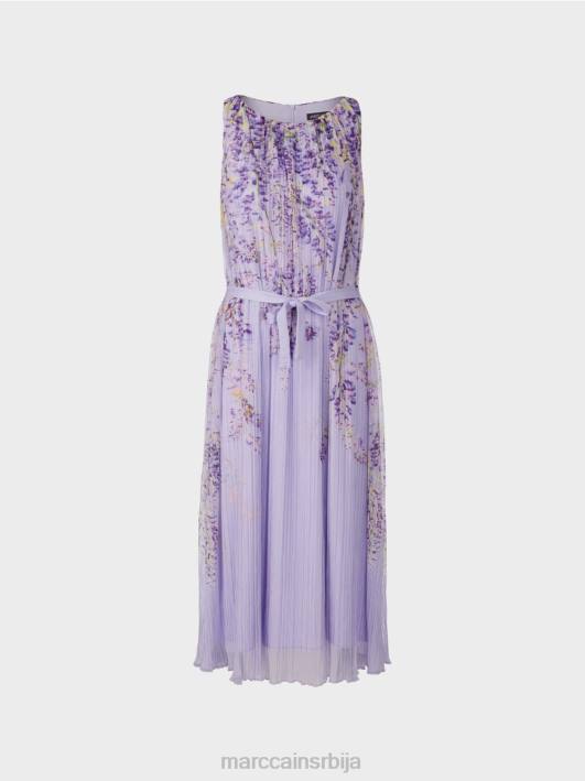 плисирана макси хаљина Marc Cain D68882 светло лила одећу
