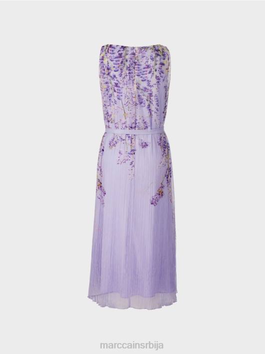 плисирана макси хаљина Marc Cain D68882 светло лила одећу