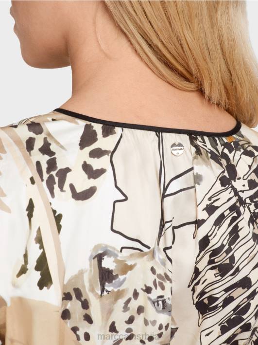 хаљина са царским струком Marc Cain D68886 дубок песак одећу