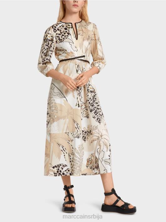 хаљина са царским струком Marc Cain D68886 дубок песак одећу