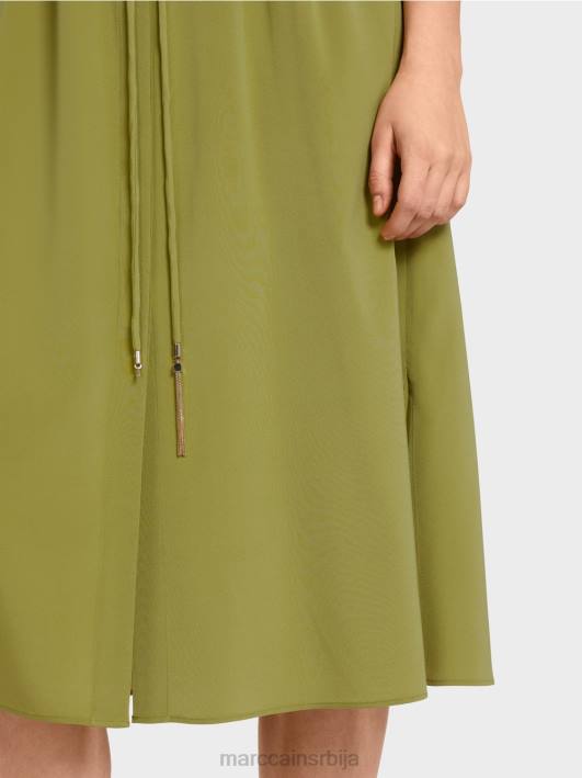 кошуља хаљина од свиле Marc Cain D68890 дубоко маслинасто зелено одећу