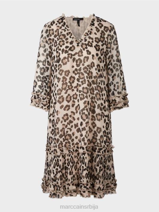 кратка хаљина са наборима Marc Cain D68894 црн одећу