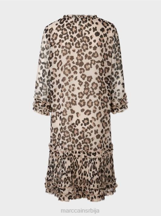 кратка хаљина са наборима Marc Cain D68894 црн одећу