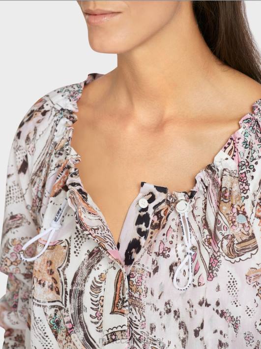 хаљина са раглан рукавима Marc Cain D68897 прљаво бело одећу