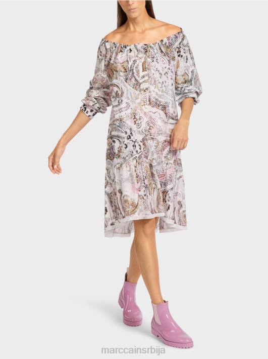 хаљина са раглан рукавима Marc Cain D68897 прљаво бело одећу