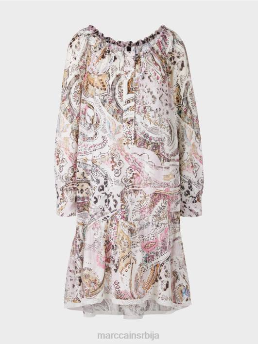 хаљина са раглан рукавима Marc Cain D68897 прљаво бело одећу