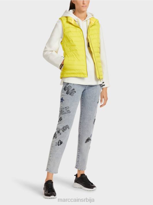 прслук са танком изолацијом од 3м Marc Cain D688286 зелени сумпор одећу