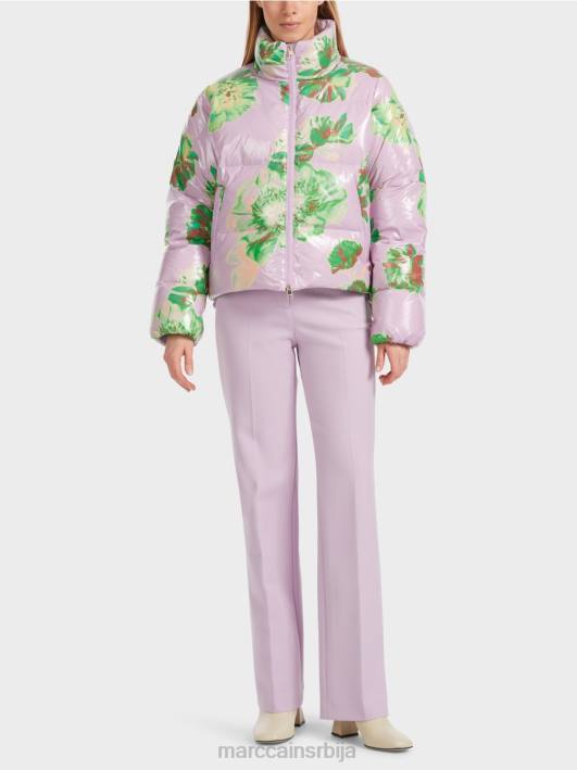 спољна јакна са цветним дизајном Marc Cain D688231 светла лаванда одећу