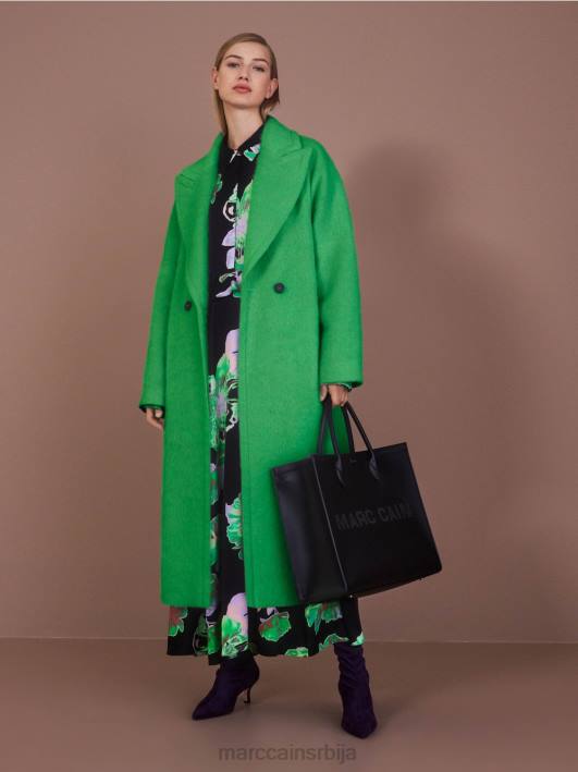 капут у превеликом изгледу Marc Cain D688234 тамно зелена јабука одећу