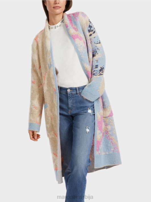 капут плетен у Немачкој Marc Cain D688246 тамно летње небо одећу