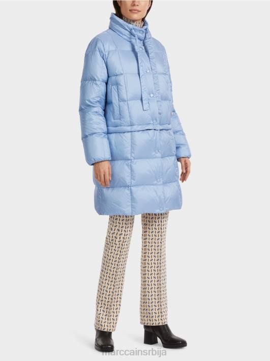 дугачак прошивени капут Marc Cain D688247 тамно летње небо одећу