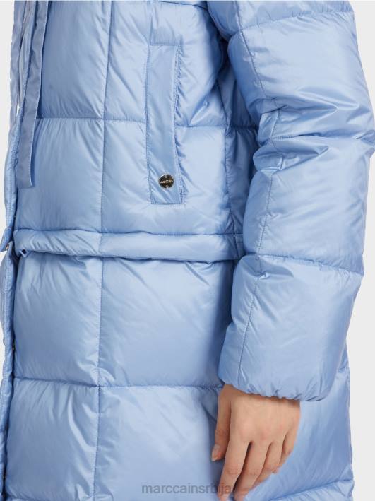 дугачак прошивени капут Marc Cain D688247 тамно летње небо одећу