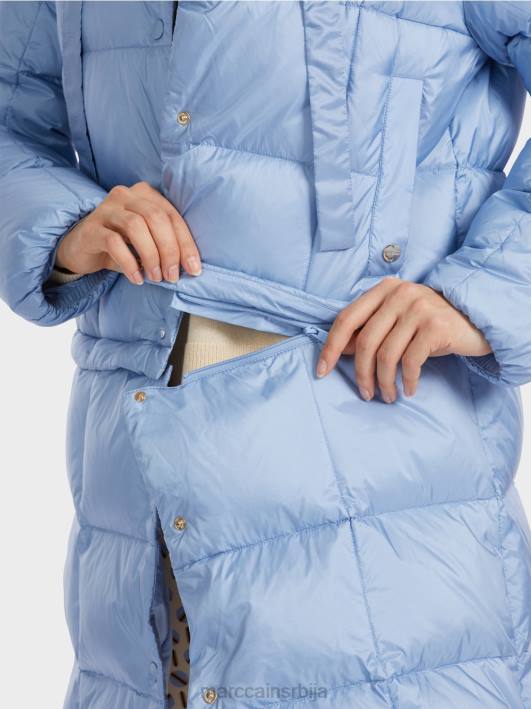 дугачак прошивени капут Marc Cain D688247 тамно летње небо одећу