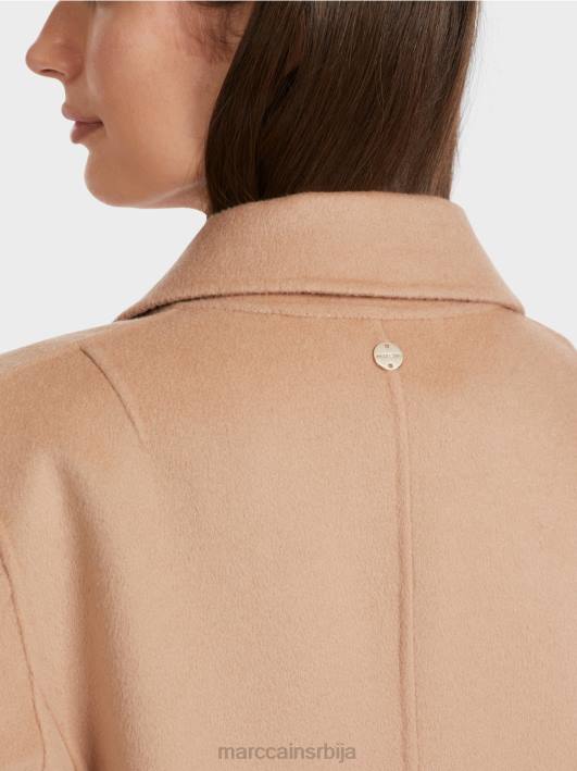 елегантан вунени капут Marc Cain D688250 светла карамела одећу