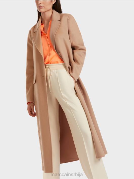 елегантан вунени капут Marc Cain D688250 светла карамела одећу