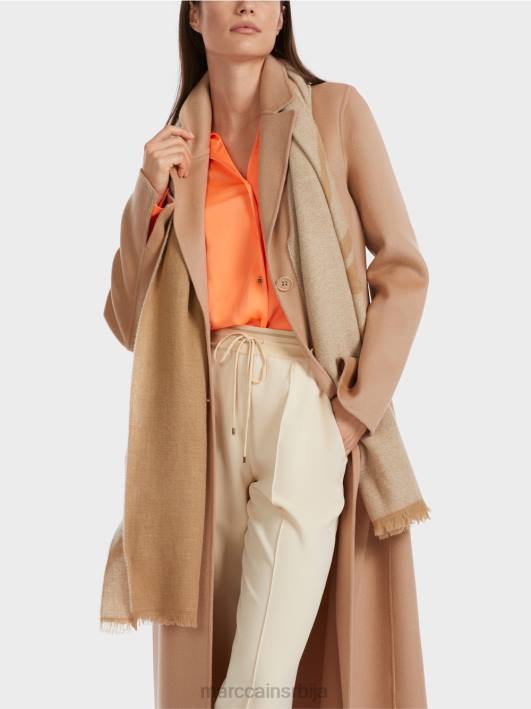 елегантан вунени капут Marc Cain D688250 светла карамела одећу