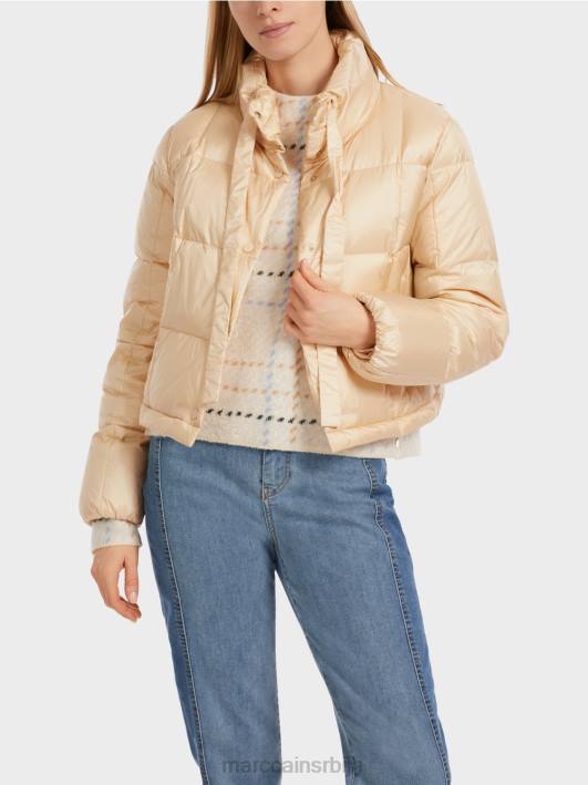 дугачак прошивени капут Marc Cain D688251 тамна крема одећу