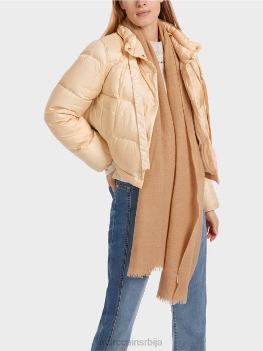 дугачак прошивени капут Marc Cain D688251 тамна крема одећу