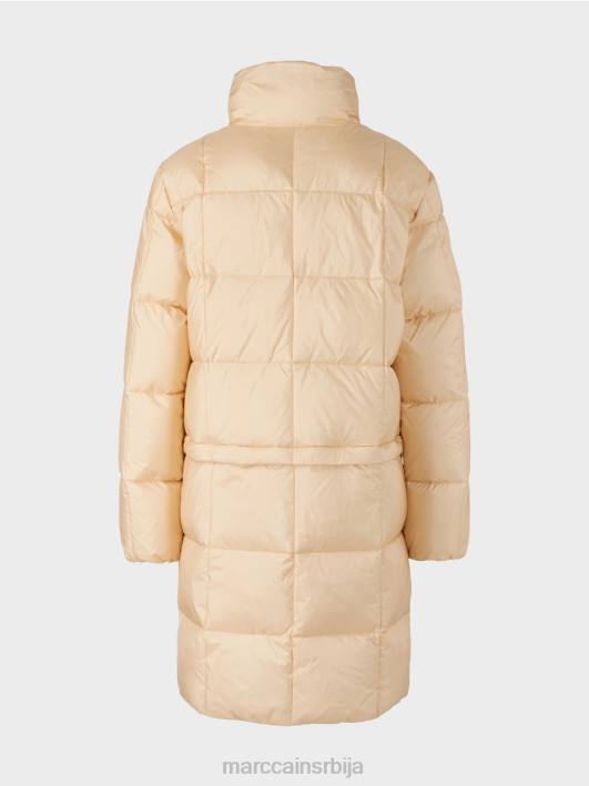 дугачак прошивени капут Marc Cain D688251 тамна крема одећу