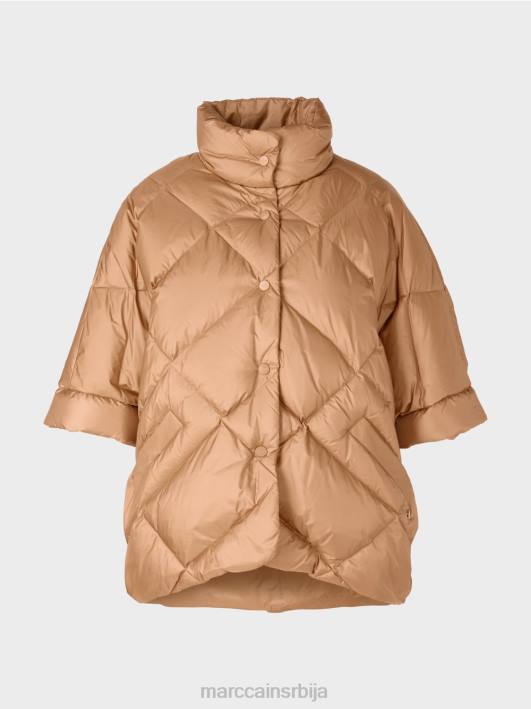 капут у облику прслука у облику јајета Marc Cain D688254 светла карамела одећу