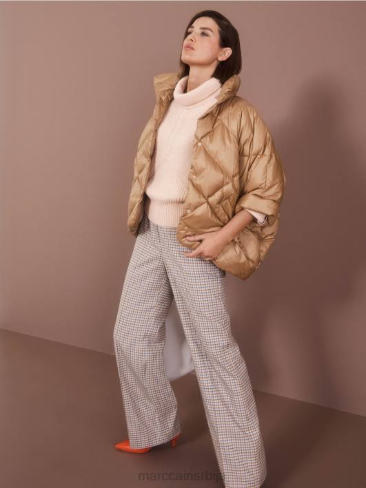 капут у облику прслука у облику јајета Marc Cain D688254 светла карамела одећу