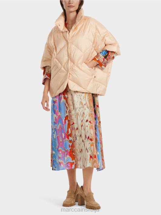 капут у облику прслука у облику јајета Marc Cain D688255 тамна крема одећу