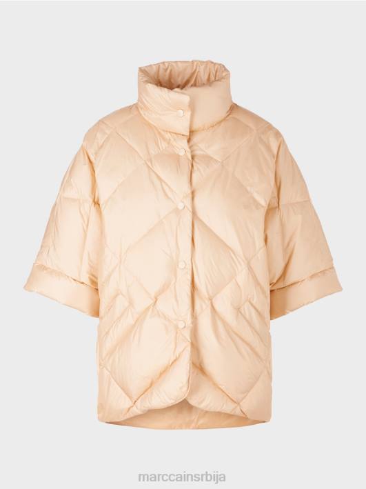 капут у облику прслука у облику јајета Marc Cain D688255 тамна крема одећу