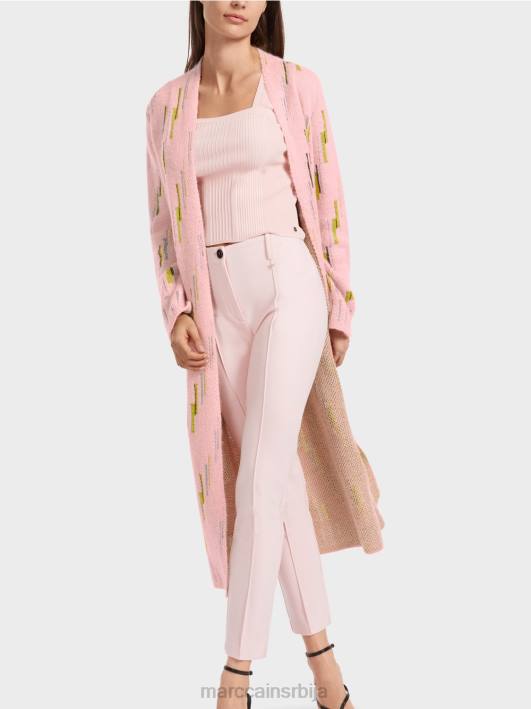 вунени капут плетен у Немачкој Marc Cain D688264 меки пудер розе одећу