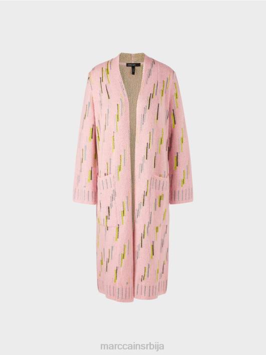 вунени капут плетен у Немачкој Marc Cain D688264 меки пудер розе одећу