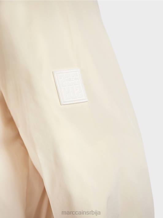 лагана јакна на отвореном са капуљачом Marc Cain D688278 крема у праху одећу
