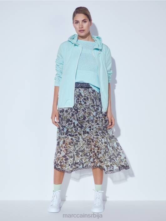 лагана јакна на отвореном са капуљачом Marc Cain D688279 мекани светларник одећу